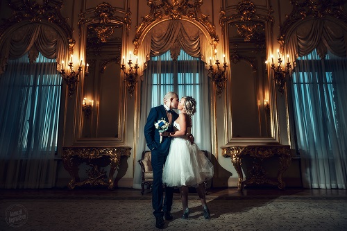 Места для фотосессии на свадьбу зимой и в дождь  в Санкт-Петербурге. Свадебная фотография.